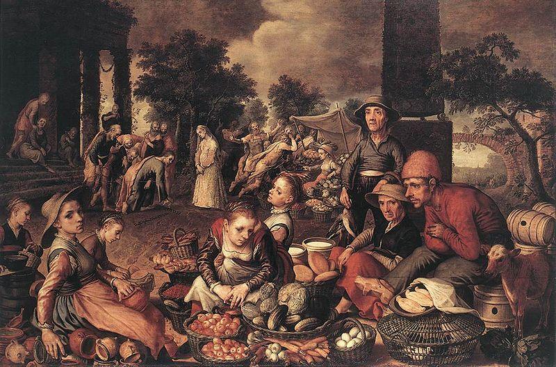 Pieter Aertsen Christ and the Adulteress Spain oil painting art